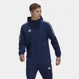 Adidas: Синяя куртка Tiro