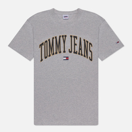 Tommy Jeans: Серая футболка