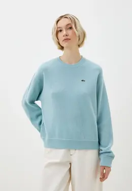 Lacoste: Голубой свитер