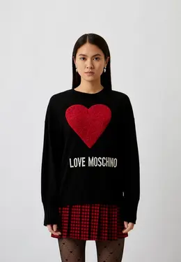 Love Moschino: Чёрный свитер