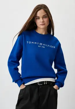 Tommy Hilfiger: Синий свитшот