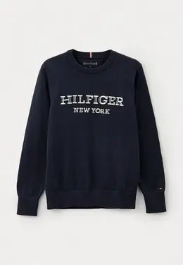 Tommy Hilfiger: Синий свитер 