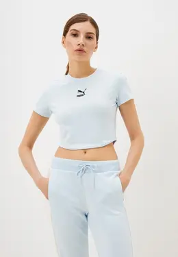 PUMA: Голубая футболка 