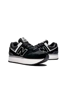 New Balance: Чёрные кроссовки 