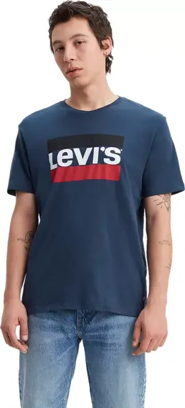 Levi's: Синяя футболка 