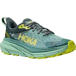 HOKA: Зелёные кроссовки 