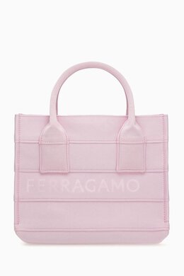 Ferragamo: Сумка-шоппер в полоску