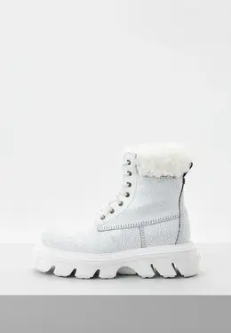 Casadei: Белые ботинки 