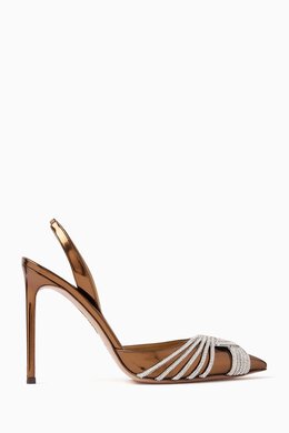 Aquazzura: Коричневые туфли