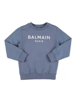 BALMAIN: Хлопковый свитшот