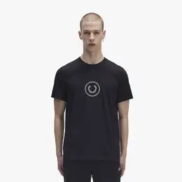 FRED PERRY: Чёрная футболка