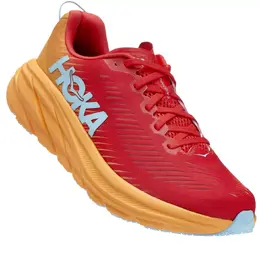 Hoka: Оранжевые кроссовки