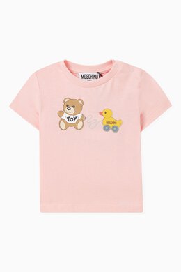 Moschino: Футболка Teddy Bear с принтом