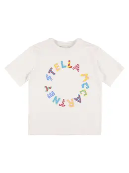 STELLA MCCARTNEY KIDS: Хлопковая футболка 