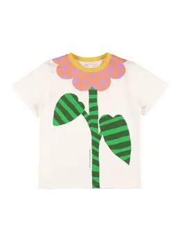 STELLA MCCARTNEY KIDS: Футболка с цветочным принтом 