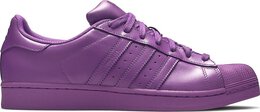 Adidas: Фиолетовые кроссовки  Superstar