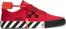 Off-White: Красные кроссовки 