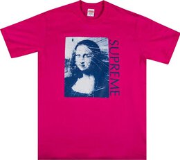 Supreme: Розовая футболка  Mona Lisa