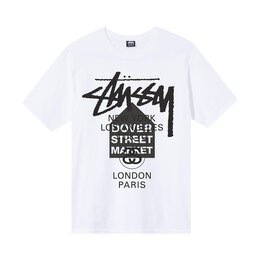 Stussy: Белая футболка 