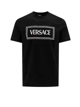 Versace: Хлопковая футболка 