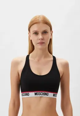 Moschino Underwear: Чёрный бюстгальтер