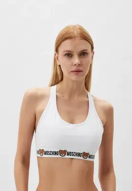 Moschino Underwear: Белый бюстгальтер