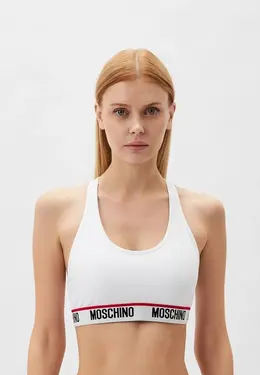 Moschino Underwear: Белый бюстгальтер