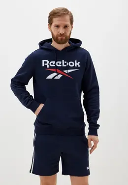 Reebok: Синяя толстовка 