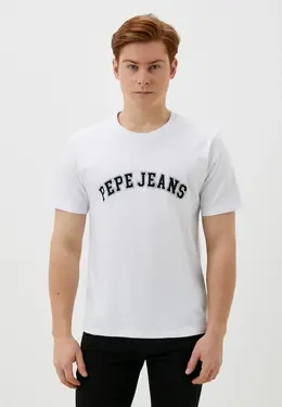 Pepe Jeans: Белая футболка 