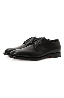 Santoni: Чёрные туфли 