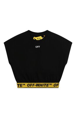 Off-White: Хлопковый топ 