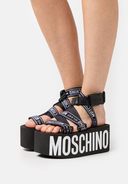 Moschino: Чёрные босоножки 