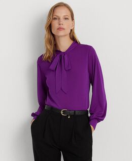 Lauren Ralph Lauren: Фиолетовый топ