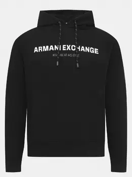 Armani Exchange: Чёрная толстовка 