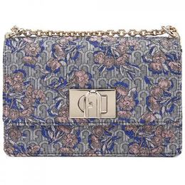 FURLA: Серебристая сумка 