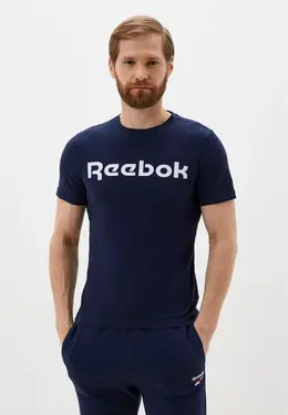 Reebok: Синяя футболка 