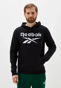 Reebok: Чёрная толстовка 