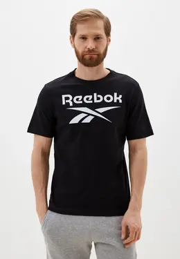 Reebok: Чёрная футболка 