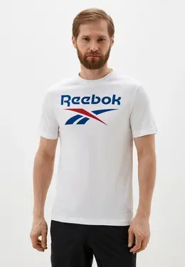 Reebok: Белая футболка