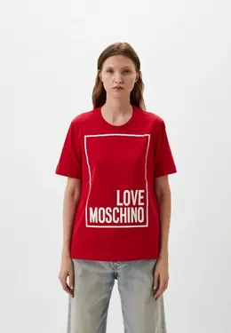 Love Moschino: Красная футболка