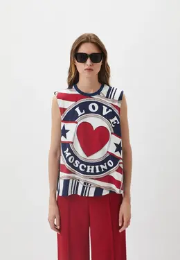 Love Moschino: Многоцветная майка 