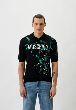 Moschino Couture: Чёрное поло 