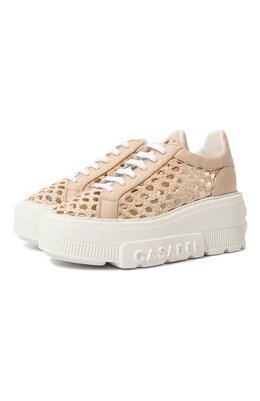 Casadei: Светлые кеды 