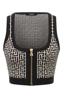 Balmain: Топ из вискозы 