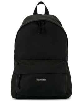 Balenciaga: Чёрный рюкзак  Explorer