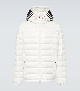 Moncler: Белый пуховик 