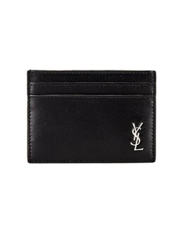 Saint Laurent: Чёрный картхолдер  YSL