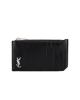 Saint Laurent: Чёрный картхолдер  YSL