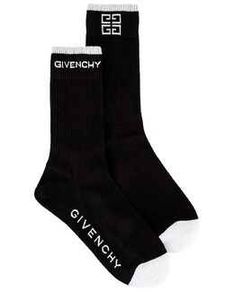 Givenchy: Чёрные носки  4G