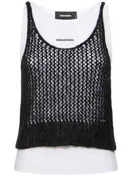 DSQUARED2: Майка  Tank из мохера